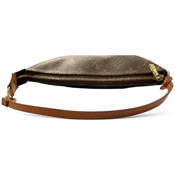 Vintage LOUIS VUITTON Classic Monogram Canvas & Cowhide Vachetta Leather Purse - Picture 10 of 14